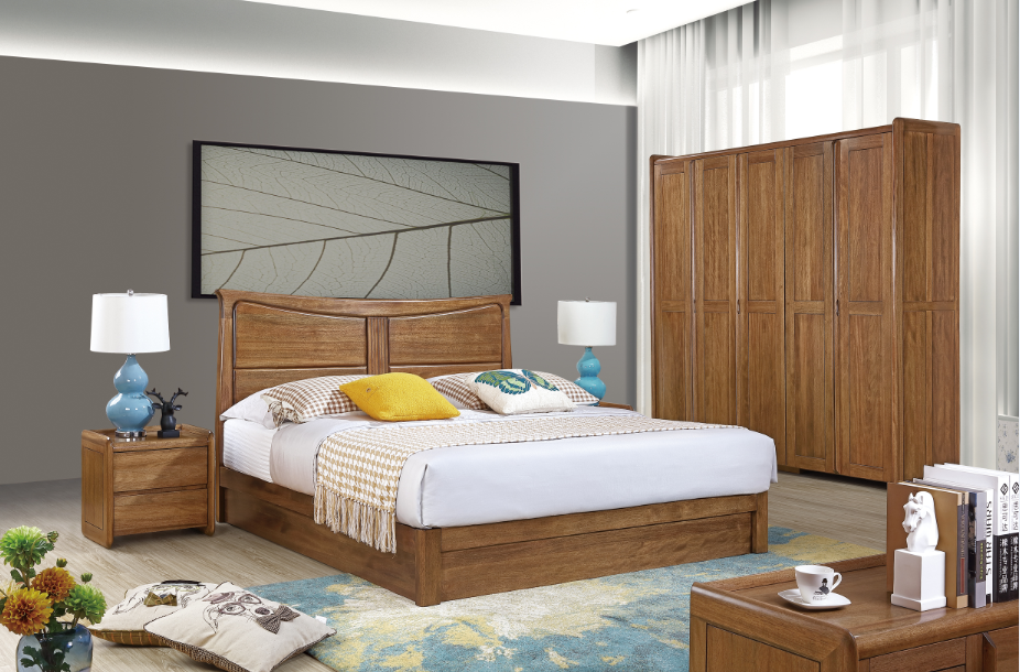 思可达北欧家具品牌宜家实木床1.8米1.2简约现代双人床1.5米